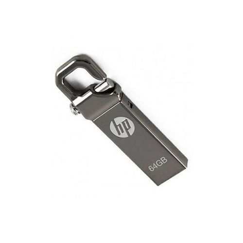 HP USB Flash Drive - 64GB + Keychain - Black