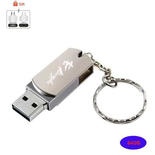 Generic Metal USB Flash Drive - Silver 64GB