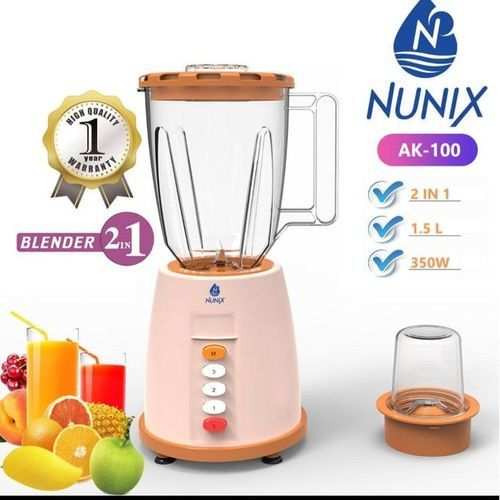Nunix 2 In 1 Blender With Grinding Machine 1.5L