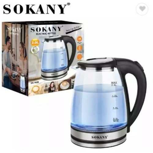 Sokany Electric Water Heater- 360 Glass Cordless