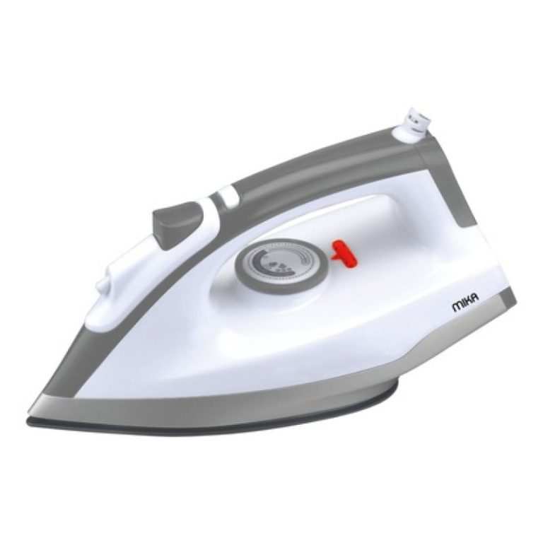 Mika Dry Iron, With Spray, Ceramic Soleplate, White & Grey