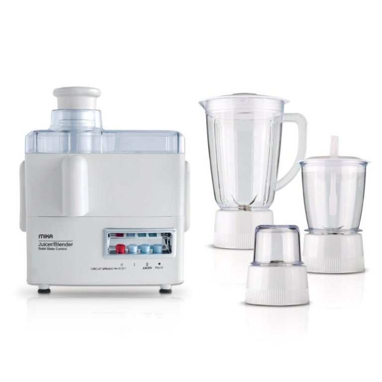Mika Food Processor Juicer, 4 in 1, 500W, White