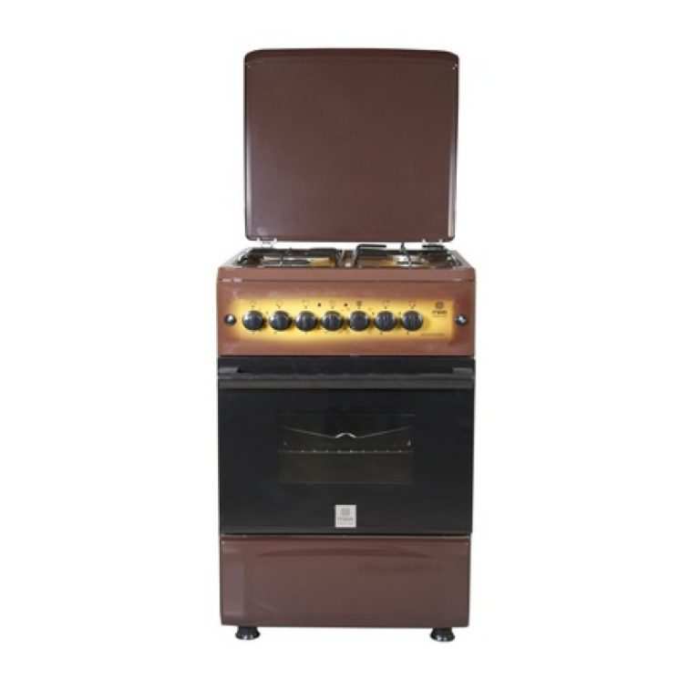 Mika Standing Cooker, 50cm X 55cm, 3 + 1, Dark Brown MST55PI31DB/HC