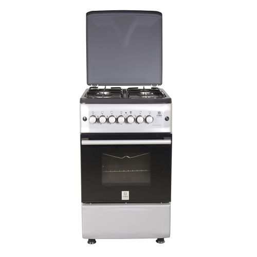 Mika 4 Gas Burners, Electric Oven – Silver MST55PI4GSL/HC
