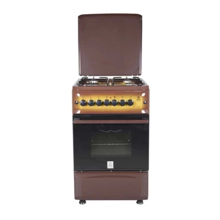Mika Standing Cooker, 50cm X 55cm, 4GB, Gas Oven, Light Brown MST55PIAGDB/SD