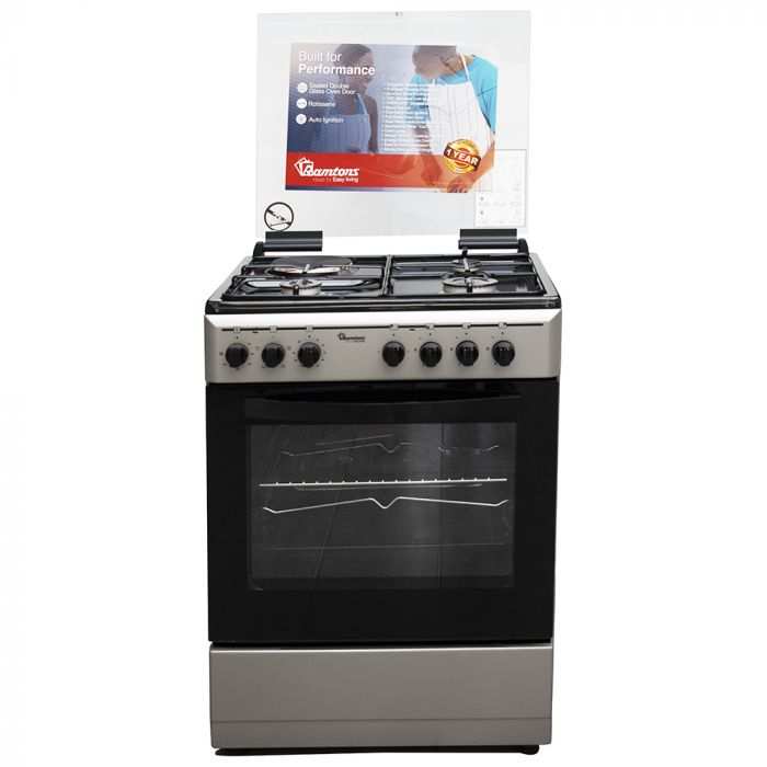 Mika 3G+1E 60X55 Silver Cooker- RF/411