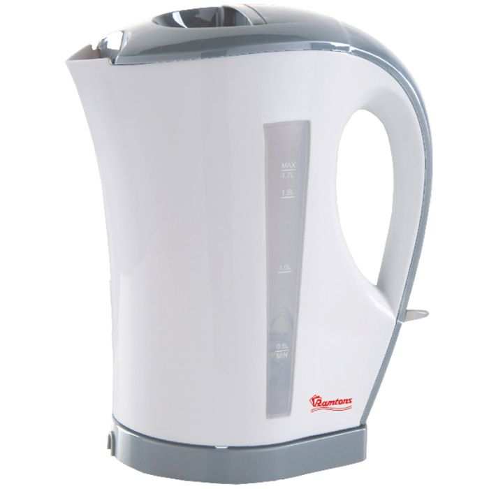 Ramtons Cordless Electric Kettle 1.7 Liters White And Grey