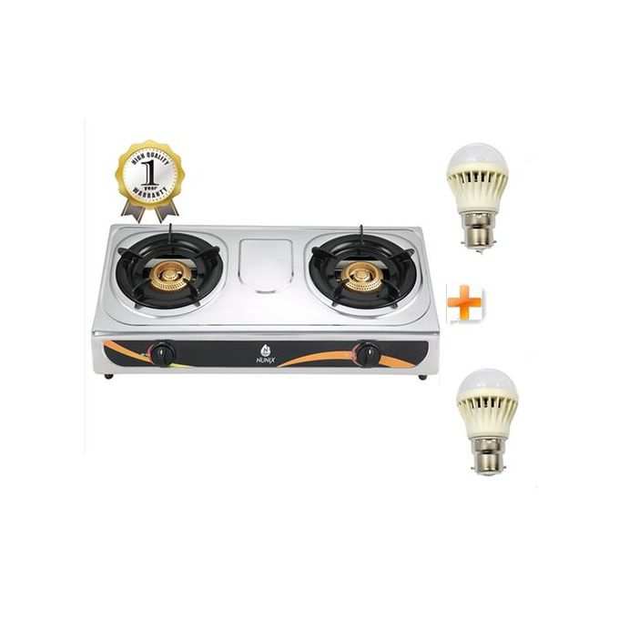 Nunix Gas Stove Table Top Cooker + Free 2 Bulbs