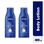 Nivea Nourishing Cocoa Body Lotion With Cocoa Butter 400ml (Pack Of 2)