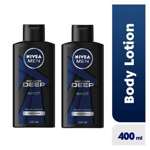 Nivea Men Deep Body Lotion For Men - 400ml (Pack Of 2) - image 2