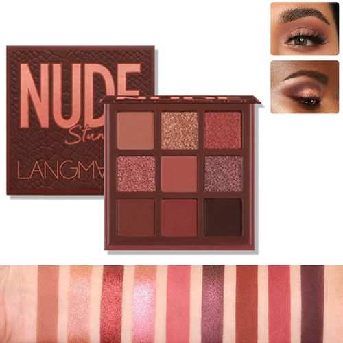 Langman 9 Colors Makeup Eyeshadow Palette Eye Shadow Glitter