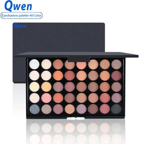 Qwen 40 Colors Eyeshadow Palette Nude Matte Glitter Eyeshadow