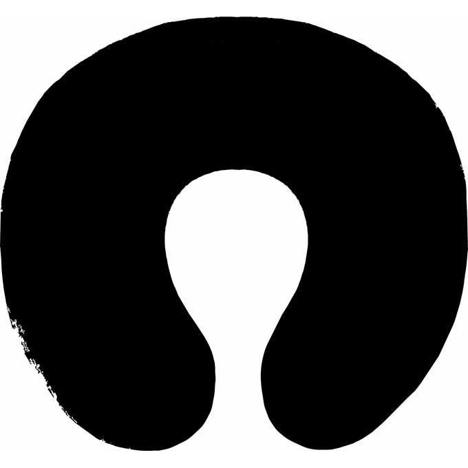 Generic Adult Travelling Neck Pillow- Black