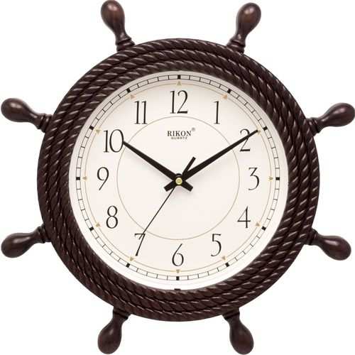 Rikon Designer Rikon Quartz Plain Clock Dark Brown Face - #2351