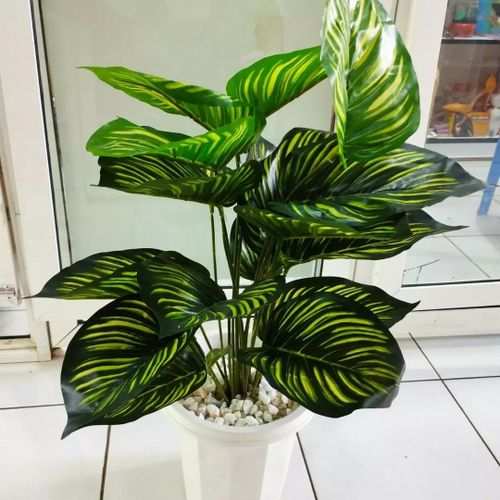 Generic Artificial Flowers With Decorating Stones And Vas