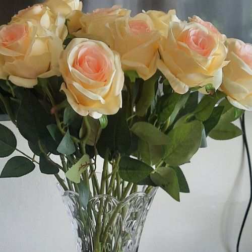 Generic Artificial Cream Silk ROSES/FLOWERS