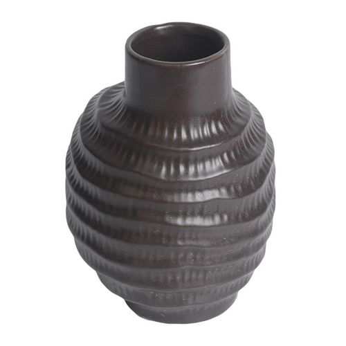 Sirocco Ceramic Vase - Brown