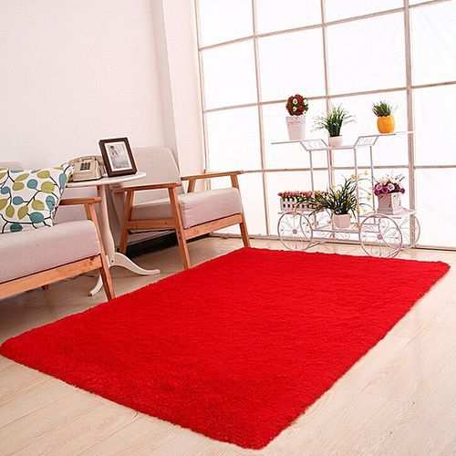 Generic Fluffy Anti Skid Doormat 50cm x 80cm - Black