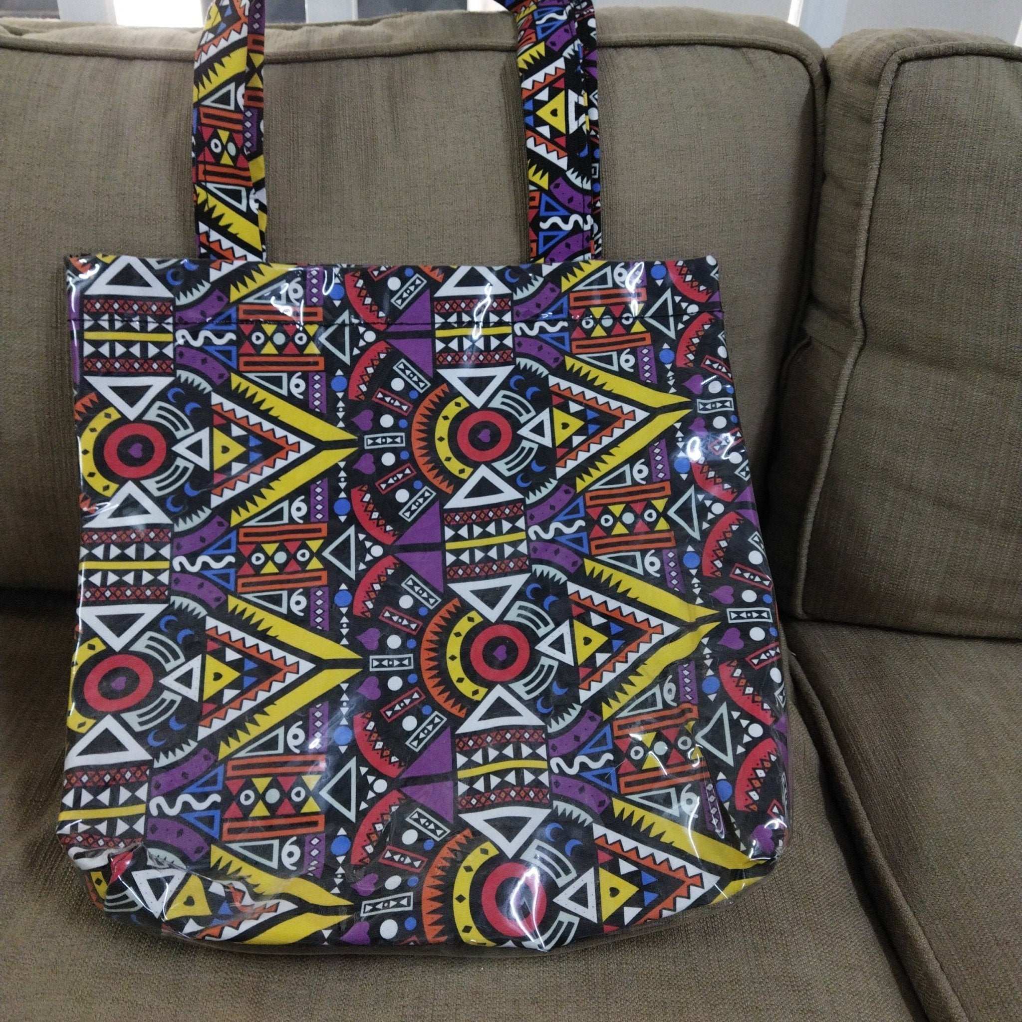 Wsc Pambo Vintara Bahari Bag - Yellow / Purple Tribal Print