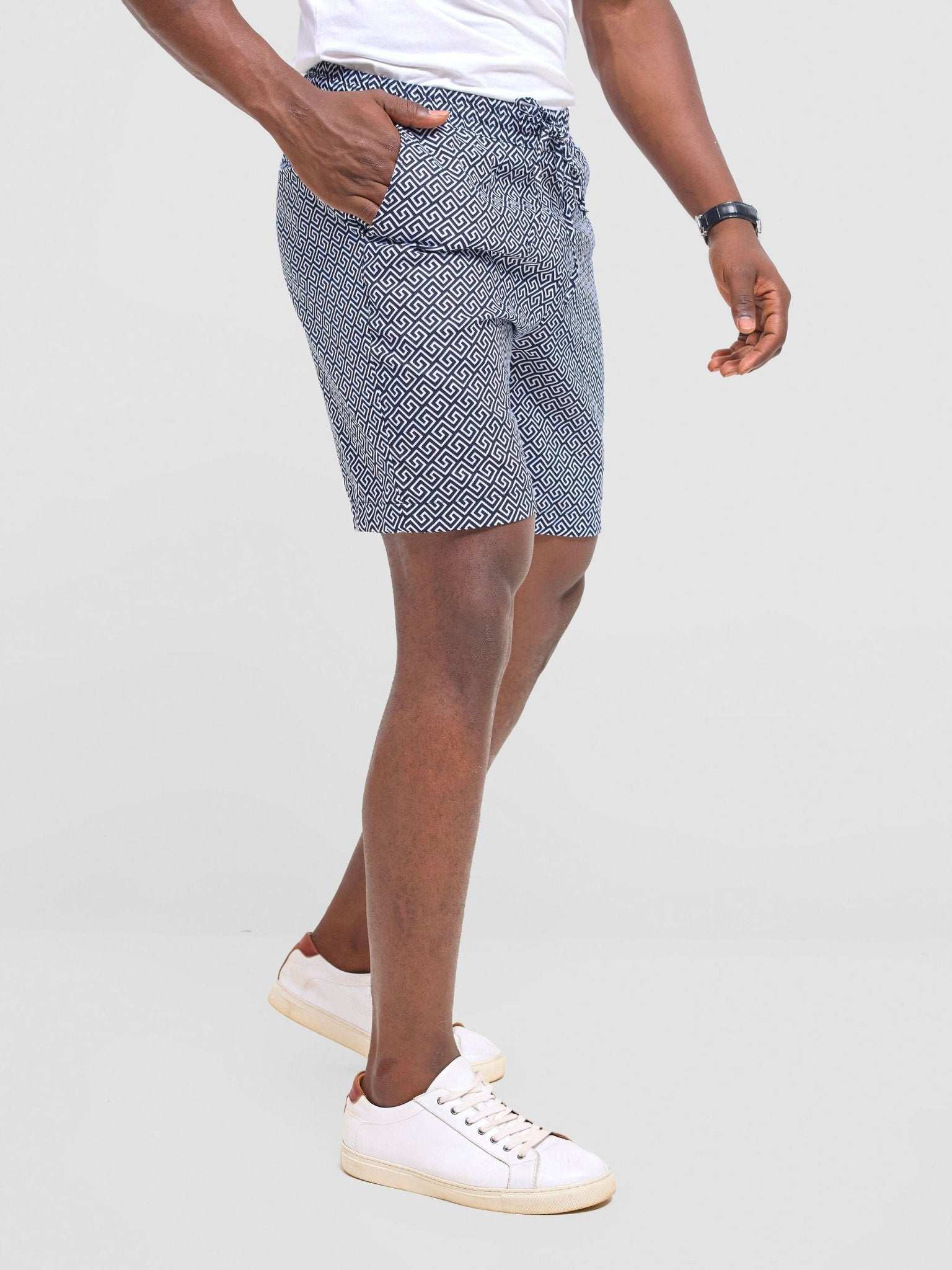 Safari Men Drawstring Shorts - Himo Print - image 1