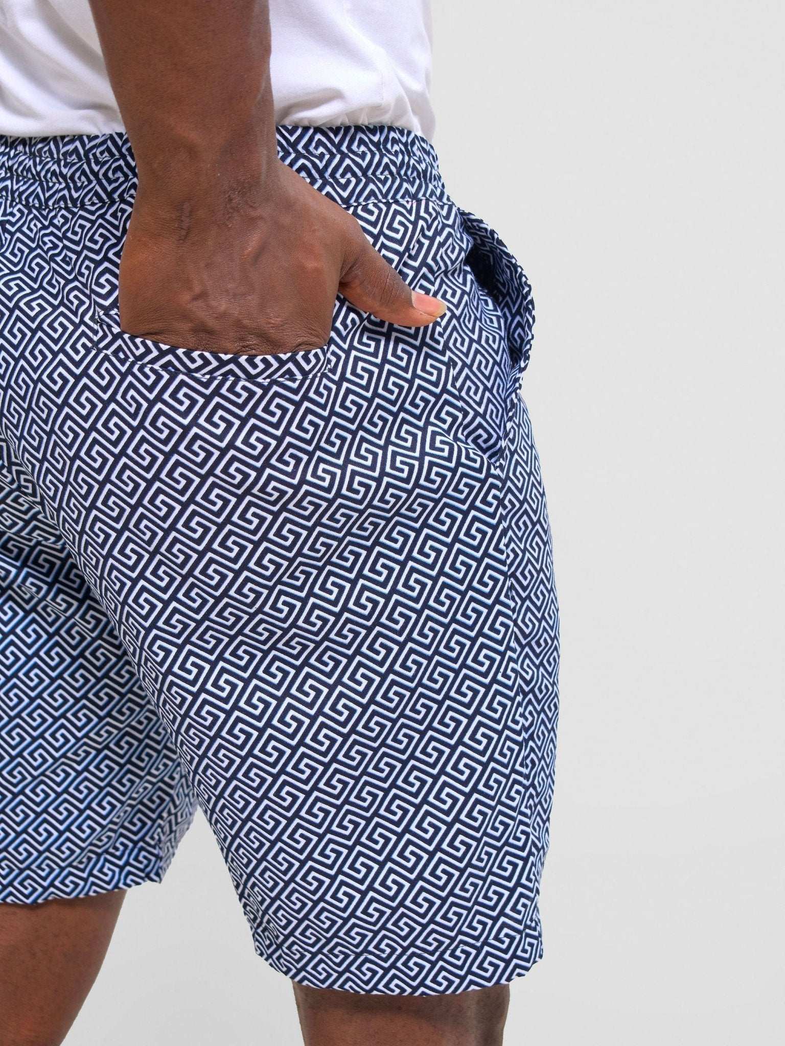 Safari Men Drawstring Shorts - Himo Print - image 3
