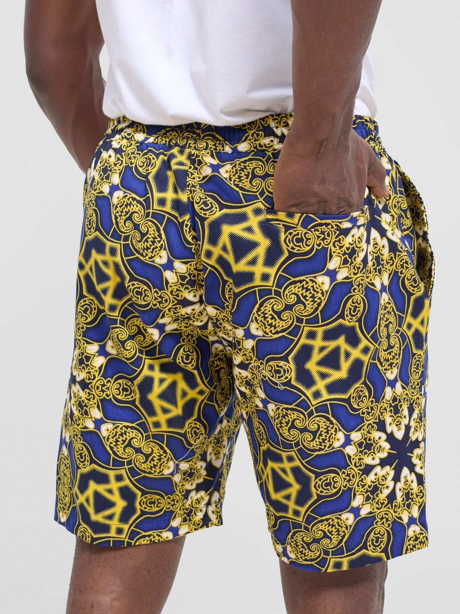 Safari Men Drawstring Shorts - Keri Print - image 1