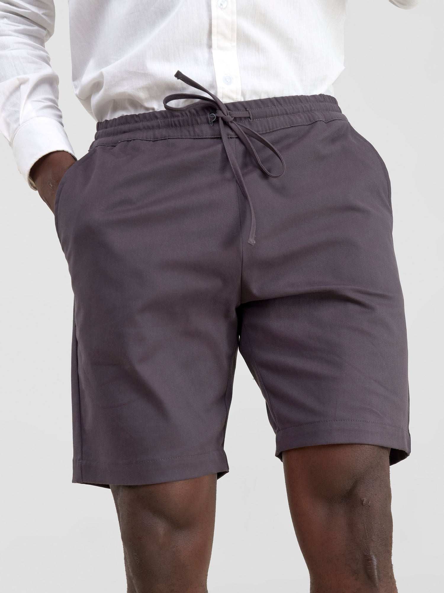 Safari Men's Drawstring Shorts - Dark Grey - image 3