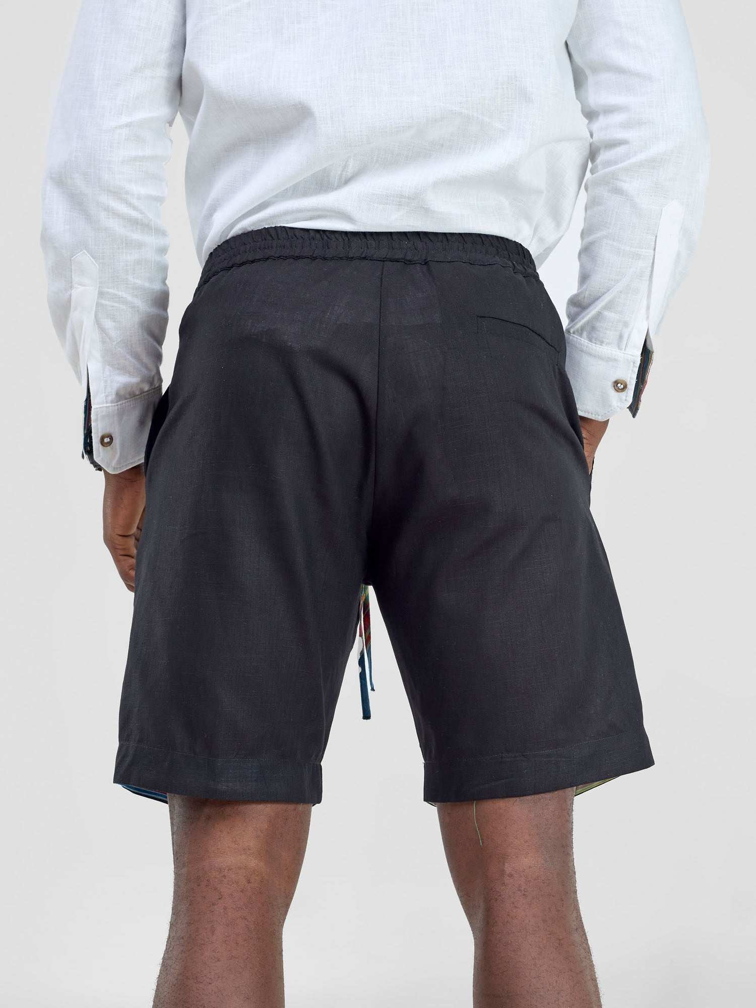 Safari Savannah Men's Drawstring Shorts (Regular) - Black - image 1