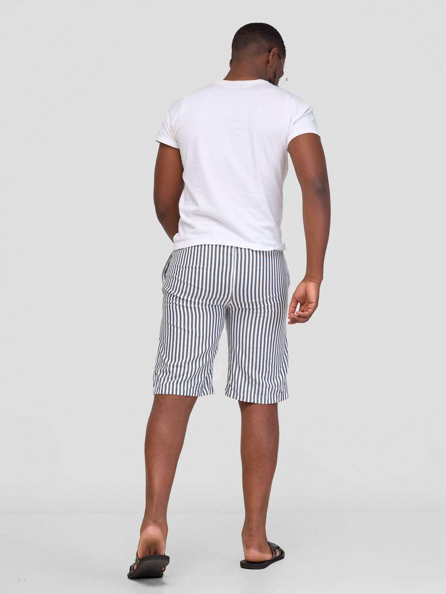 Liquid Lemn Mistari Kikoy Summer Striped Short - Grey - image 7