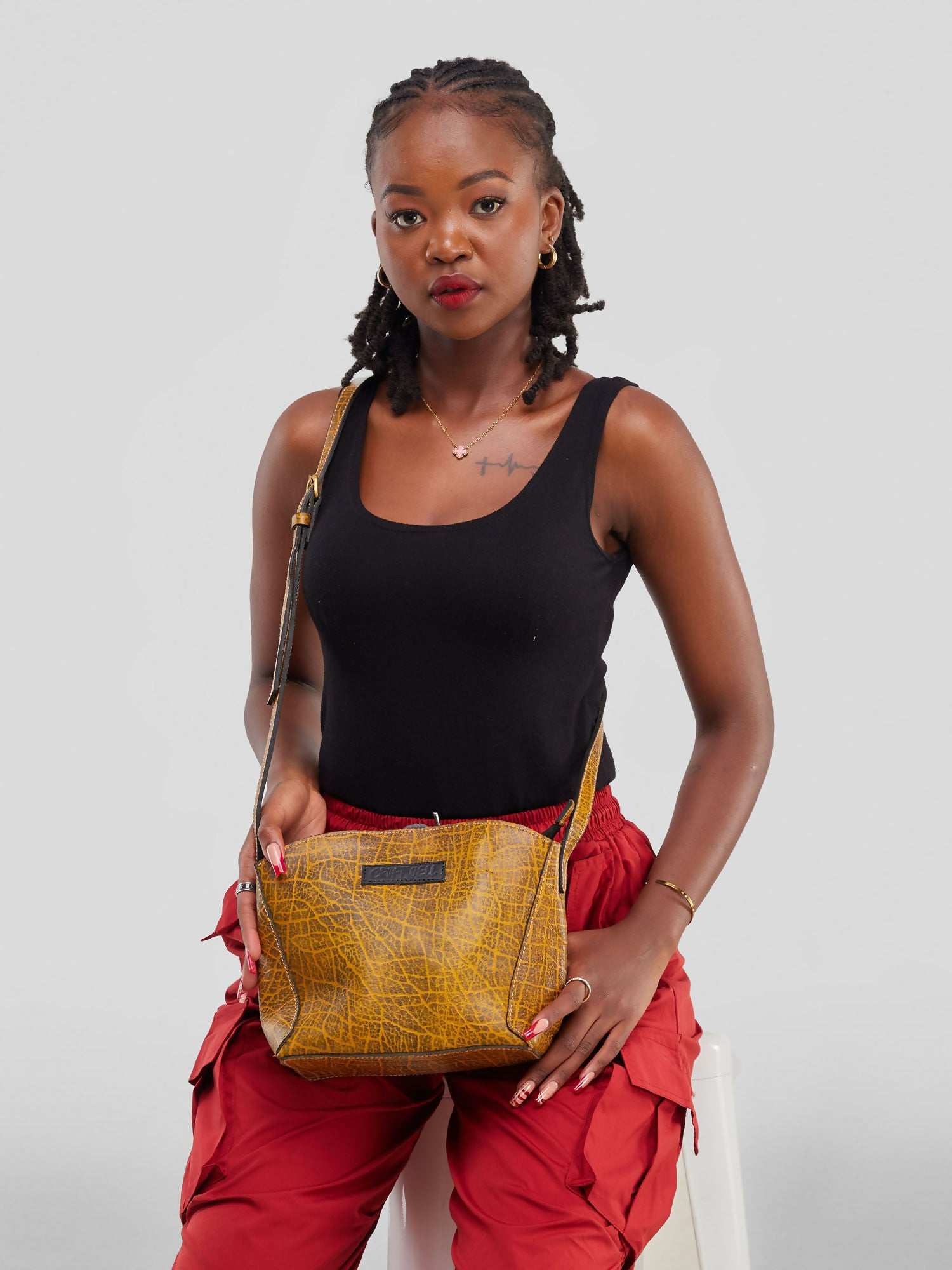 Ann Pouch Sling Bag - Mustard