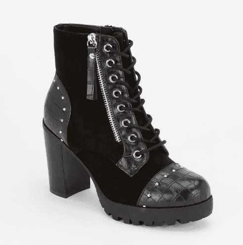 Women Chunky Heel Boot - Black - image 6