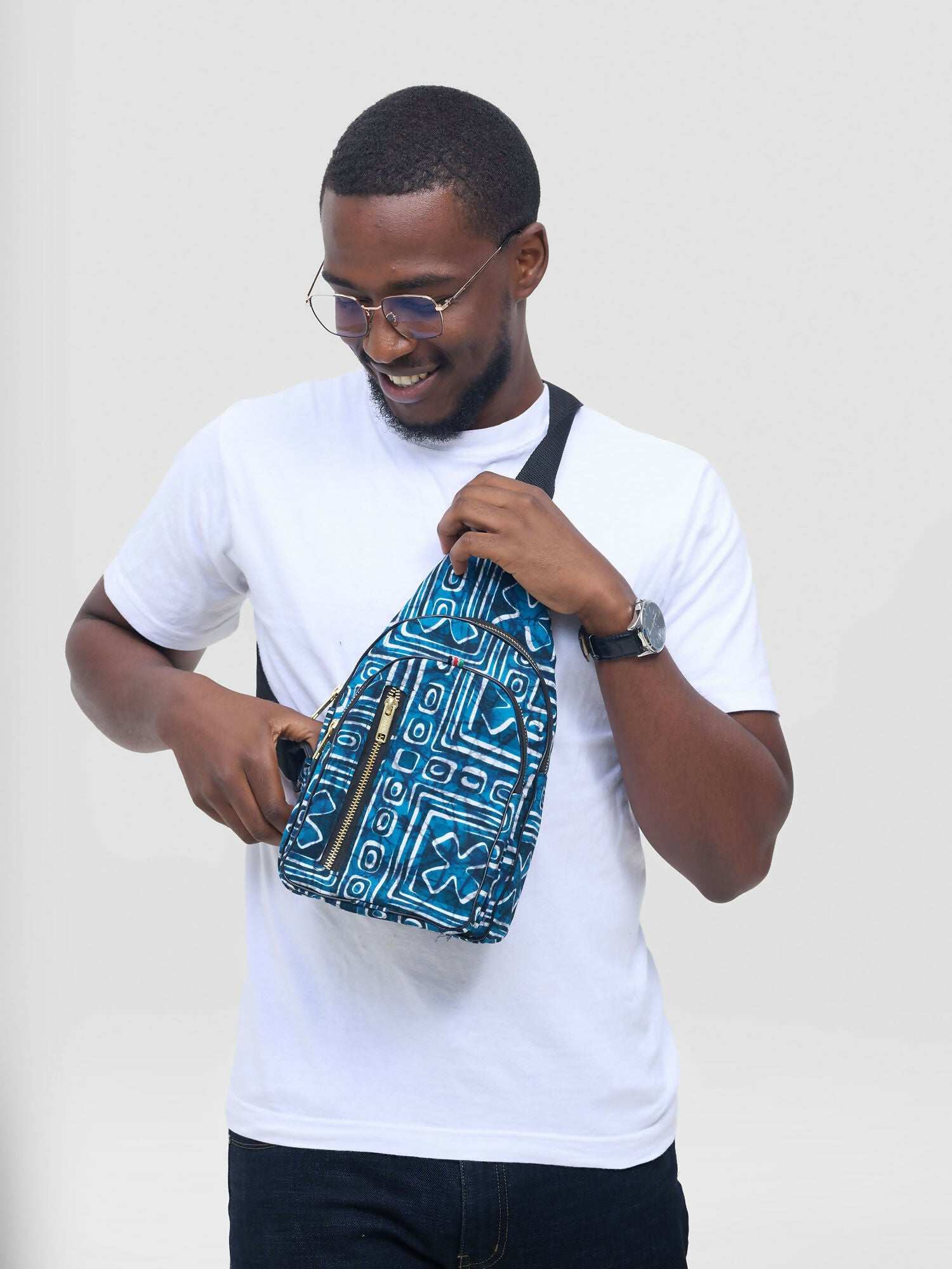 Taji Crossbody Bag - Blue - image 1